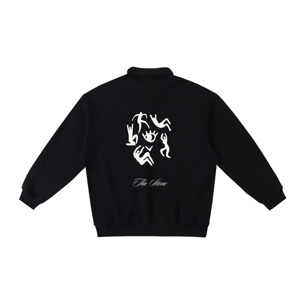 Heavyweight Polo-Collar Sweatshirt