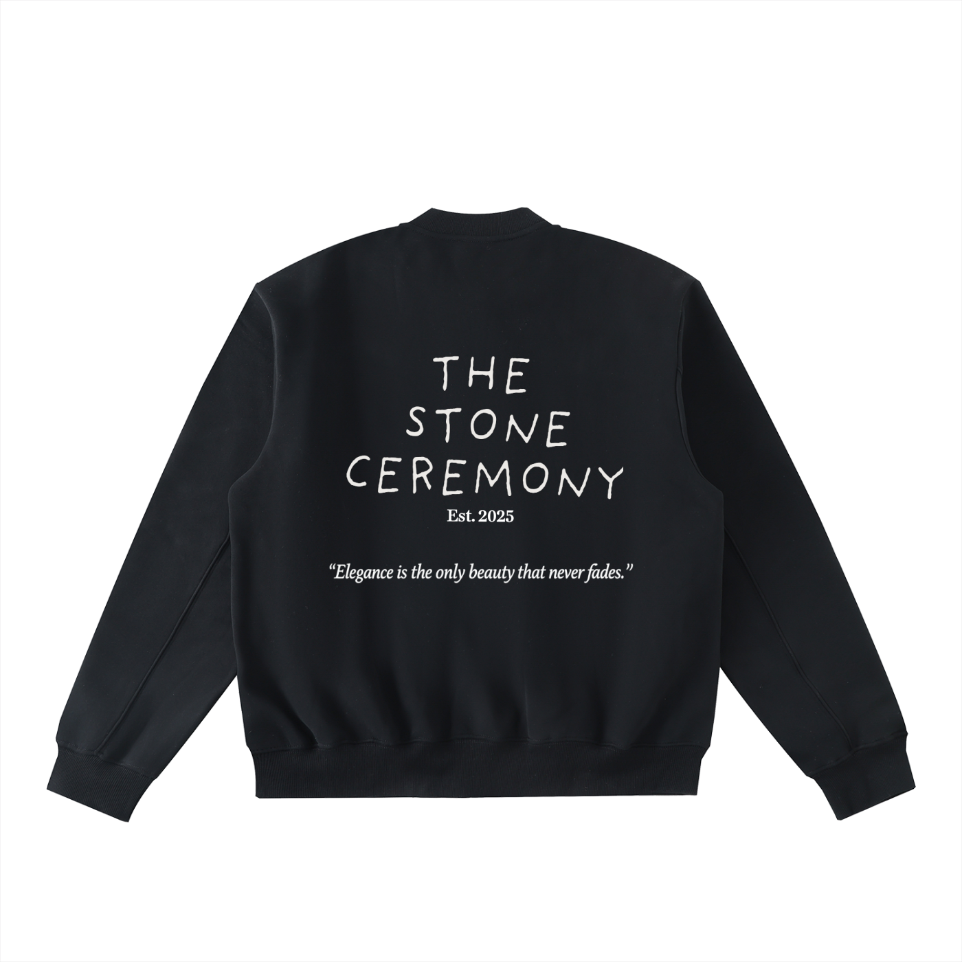 Essential Zip-Up Fleeced Varsity Jacket