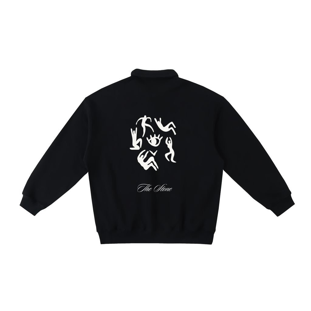 Heavyweight Polo-Collar Sweatshirt