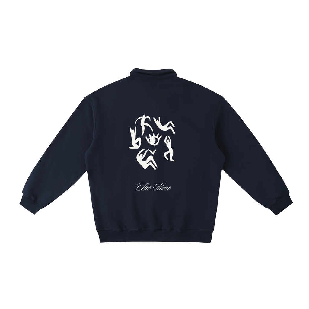 Heavyweight Polo-Collar Sweatshirt