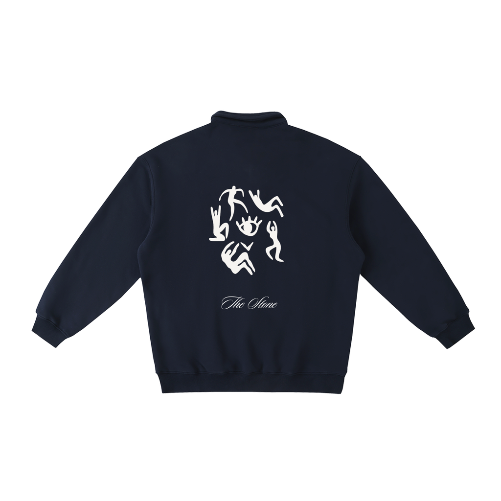 Heavyweight Polo-Collar Sweatshirt